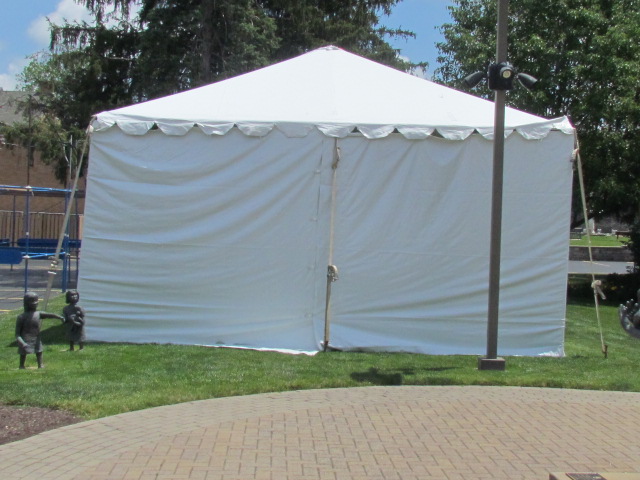 Unpacking the booth
