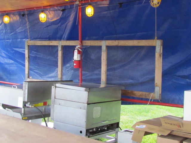 Unpacking the booth