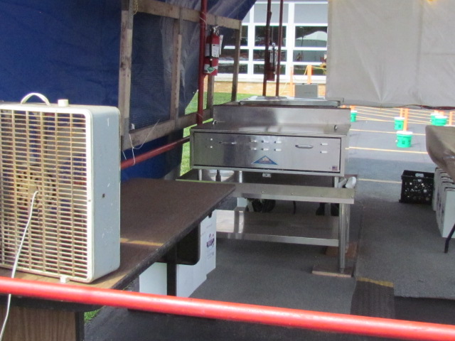 Unpacking the booth