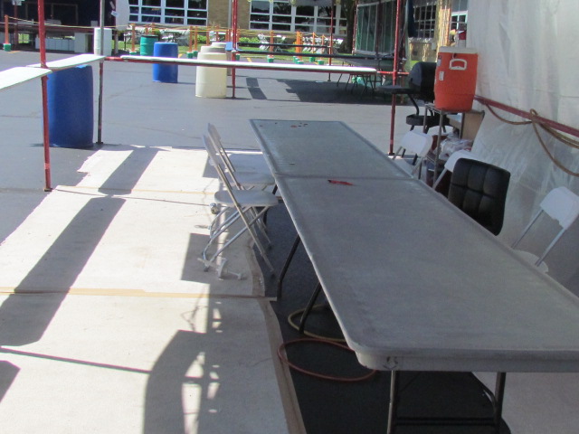 Unpacking the booth