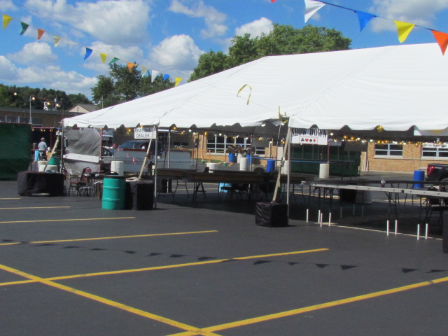 Unpacking the booth