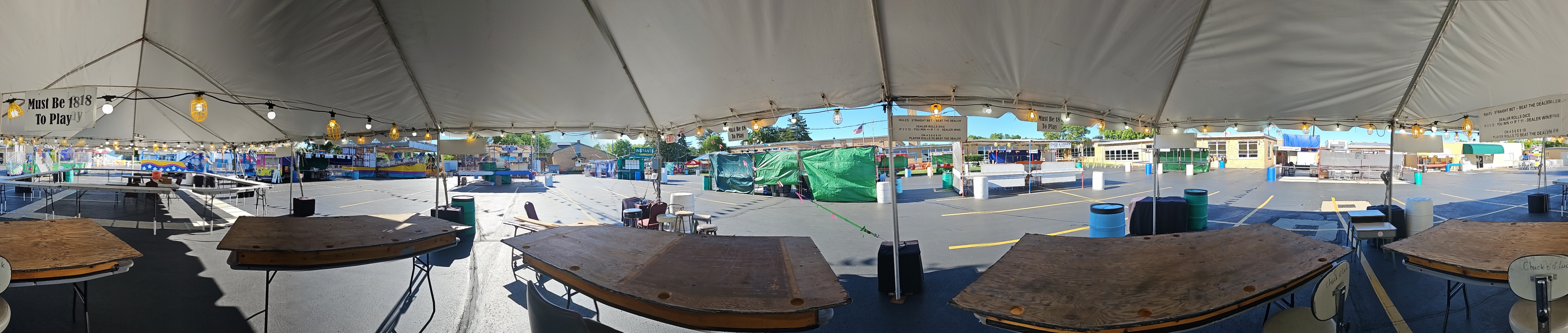 Unpacking the booth