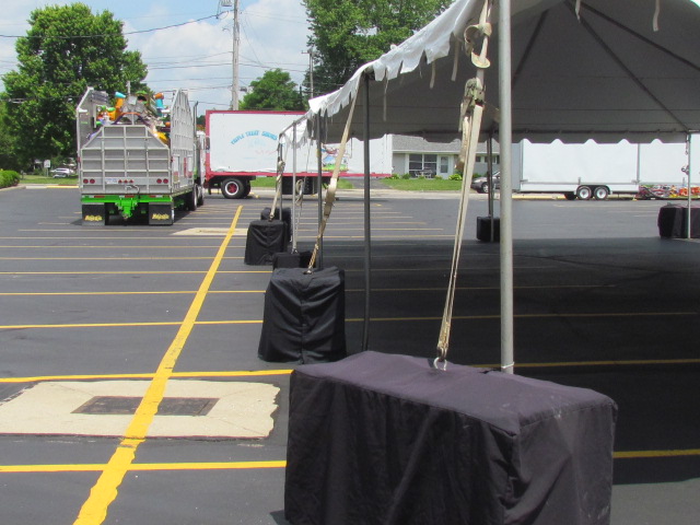 Unpacking the booth