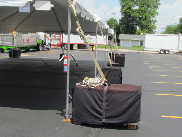 Unpacking the booth