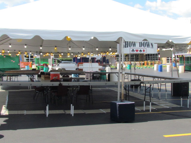 Unpacking the booth