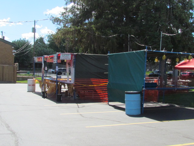 Unpacking the booth