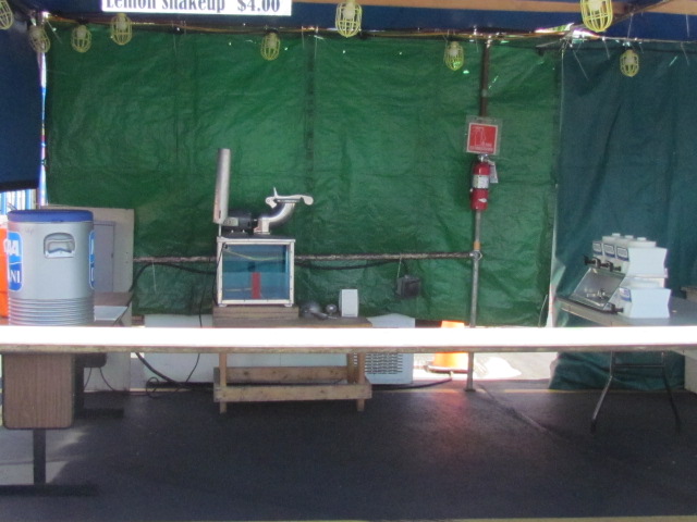 Unpacking the booth