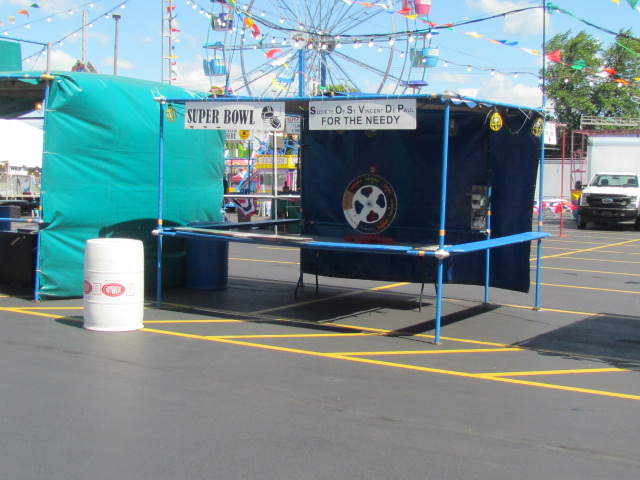 Unpacking the booth